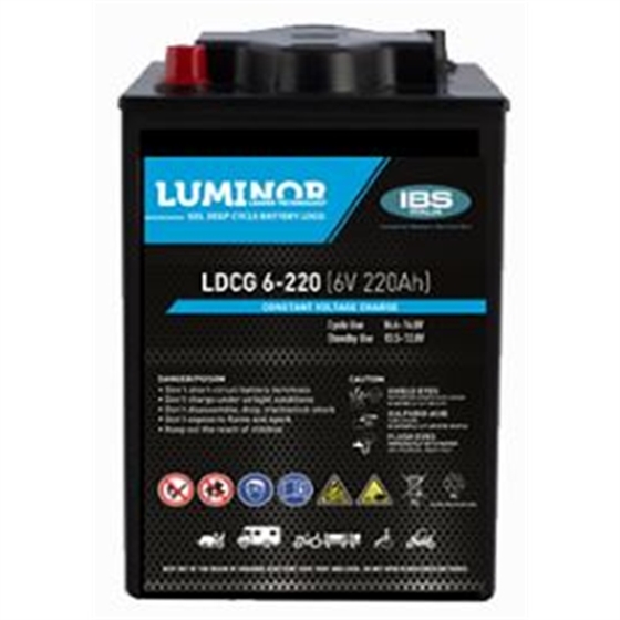 LDCG6-220 - Batteria LUMINOR LDCG GEL - 6V -220Ah